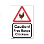 Picture of Caution Free Range Chicken Sign