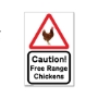 Picture of Eco Caution Free Range Chicken Sign