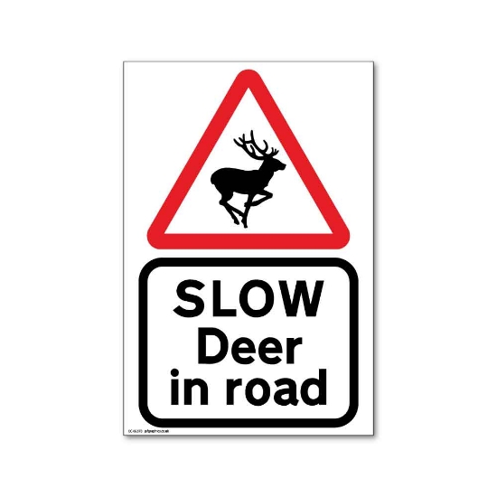 Picture of Eco DEER IN ROAD SIGN