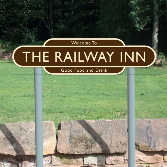 Picture of Railway Totem Sign on Posts