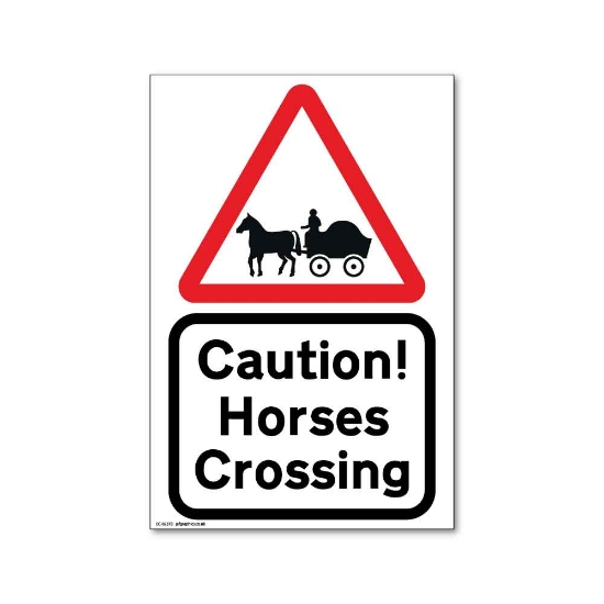 Picture of Horse Drawn Vehicle Sign