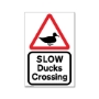 Picture of Slow Ducks Crossing Sign