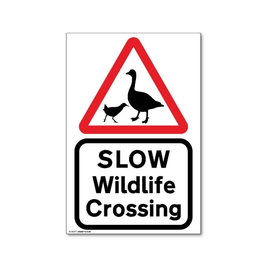 Picture of SLOW WILDLIFE CROSSING SIGN