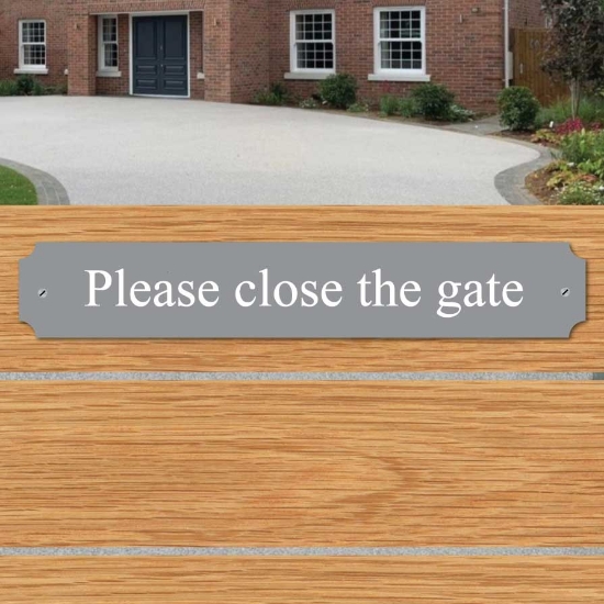 Picture of Please Close the Gate Plaque Sign