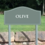 Picture of Curved Classic Top Entrance Sign on Posts 