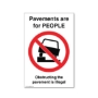 Picture of No Parking on Pavement Sign