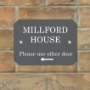 Picture of Modern House Sign Slate Effect Design