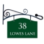 Picture of Classic Curved Hanging Business House Sign
