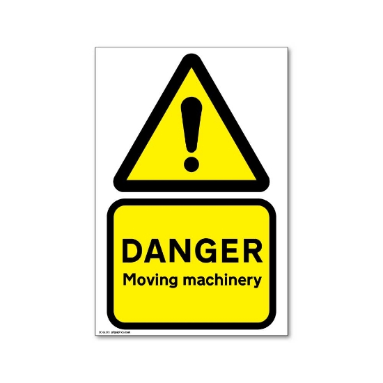 Picture of DANGER MOVING MACHINERY SIGN