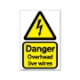 Picture of ECO Danger Overhead live wires sign