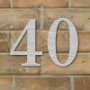 Picture of Brushed metal composite Door Numbers