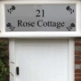 Picture of Rose Cottage Etched Effect Door Window Fanlight 