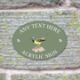 Picture of Wagtail Bird House Sign Plaque