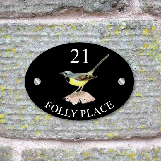 Picture of Wagtail Bird House Sign Plaque