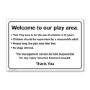 Picture of PLAYGROUND RULES SIGN