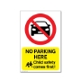 Picture of NO PARKING HERE school sign