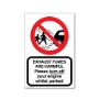 Picture of Switch off car fumes sign
