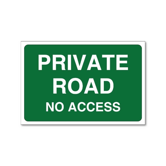 Picture of PRIVATE ROAD NO ACCESS