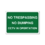 Picture of NO TRESPASSING NO DUMPING SIGN