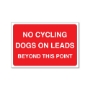 Picture of NO CYCLING, DOGS ON LEADS, BEYOND THIS POINT 