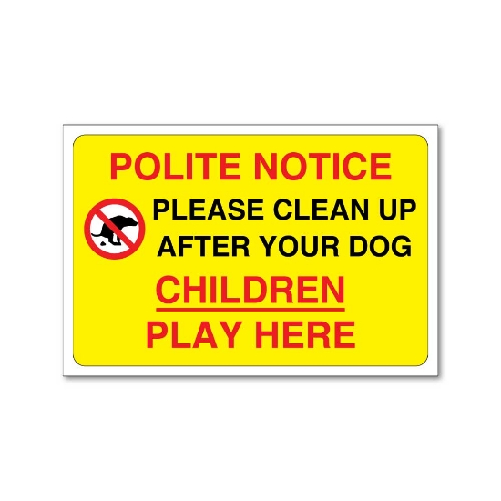 Picture of Clean up after your dog sign