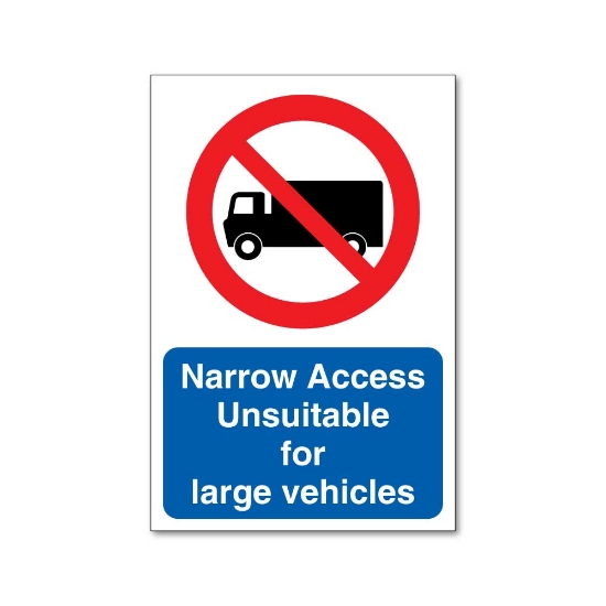 Picture of Narrow Access Sign