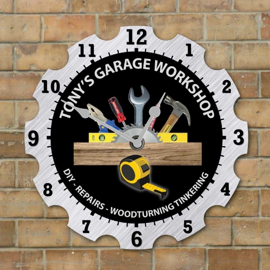 Picture of Personalised Garage Workshop Clock