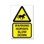 Picture of ECO WARNING HORSES SLOW DOWN