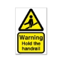 Picture of Warning Hold the handrail sign