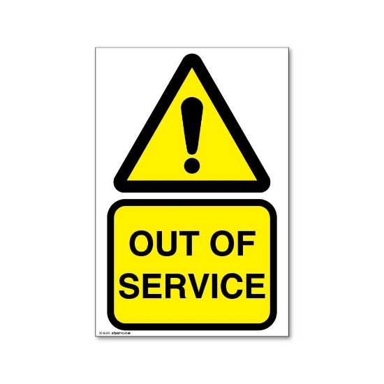 Picture of ECO OUT OF SERVICE SIGN