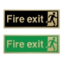 Picture of Classic Brushed Brass Fire Exit Sign