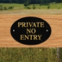 Picture of Private oval sign