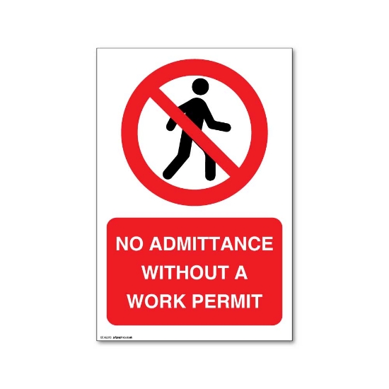 Picture of No admittance without a work permit
