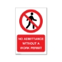 Picture of No admittance without a work permit