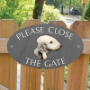 Picture of Please Close The Gate Sign, BEDLINGTON TERRIER