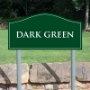 Picture of Curved Classic Top Entrance Sign on Posts with extra sign