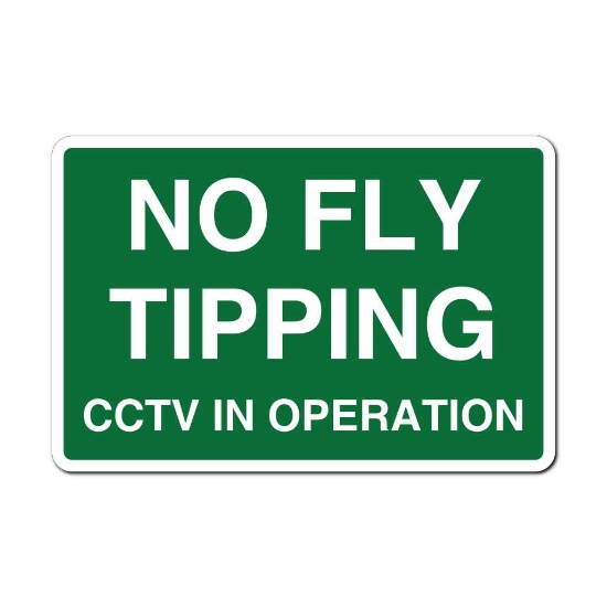 Picture of No Fly Tipping Robust metal composite sign