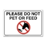 Picture of Do not feed horse sign