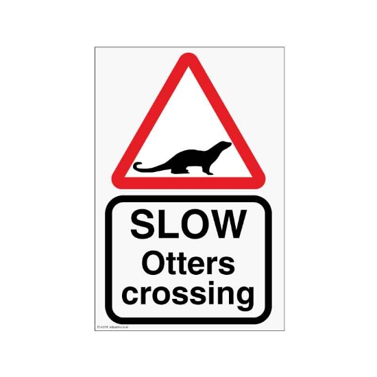 Picture of Otters Crossing Sign