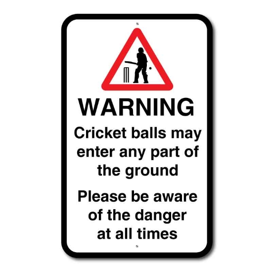 Picture of Cricket Ground Warning Sign