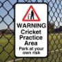 Picture of Cricket Ball Nets Warning Sign