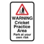 Picture of Cricket Ball Nets Warning Sign