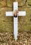 Picture of Outdoor Memorial Cross with photo