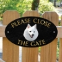Picture of Please Close The Gate Japanese Spitz Sign
