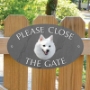 Picture of Please Close The Gate Japanese Spitz Sign
