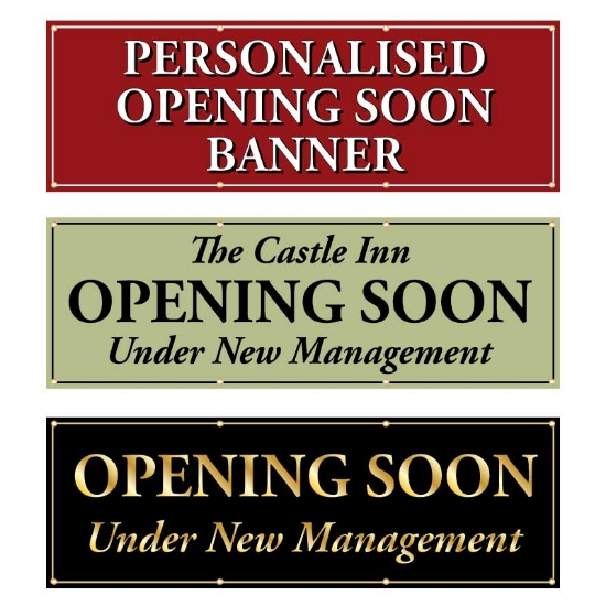 Picture of Opening Soon, Under New Management Banner