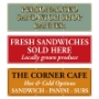 Picture of Personalised Sandwich Shop Banner 