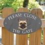 Picture of Please Close The Gate Fawn French Bulldog Sign