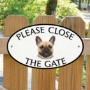 Picture of Please Close The Gate Fawn French Bulldog Sign