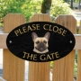 Picture of Please Close The Gate Fawn French Bulldog Sign